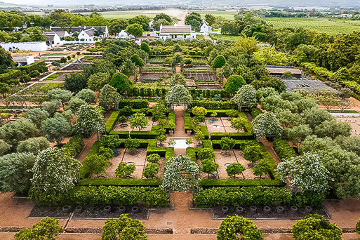 Babylonstoren Garden from above